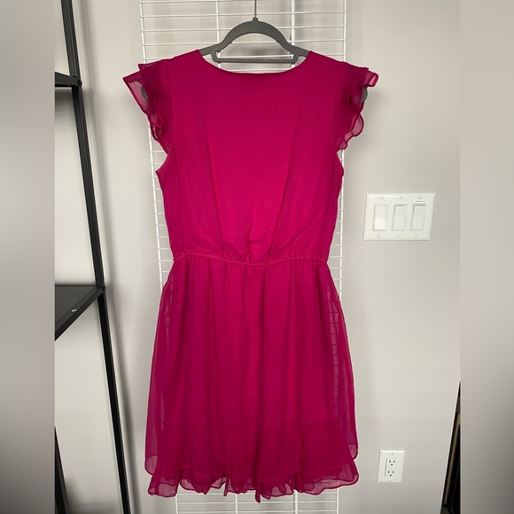 RW&CO Pink Ruffled Dress Small - Picture 2 of 11